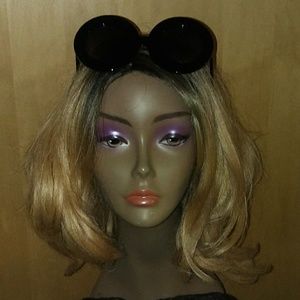 😎 movie star round vintage 70s style black shades